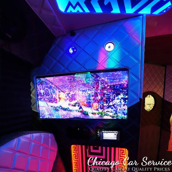 Fasion best party bus Chicago amenities