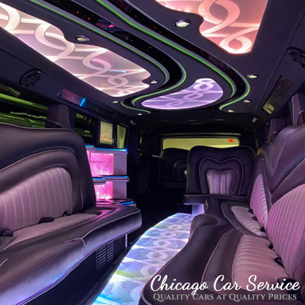 H2 Hummer limousine leather seating