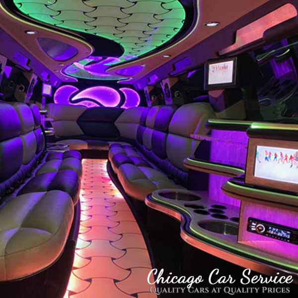 Infitiny Chicago limo interior